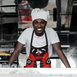 トライバルアフロマスク エプロン