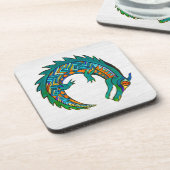 トライバルアリゲーターアート コースター (左側)