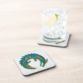 トライバルアリゲーターアート コースター (右側)