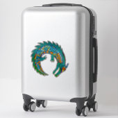 トライバルアリゲーターアート シール (スーツケース)