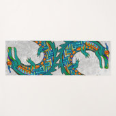 トライバルアリゲーターアート ヨガマット (正面(横))