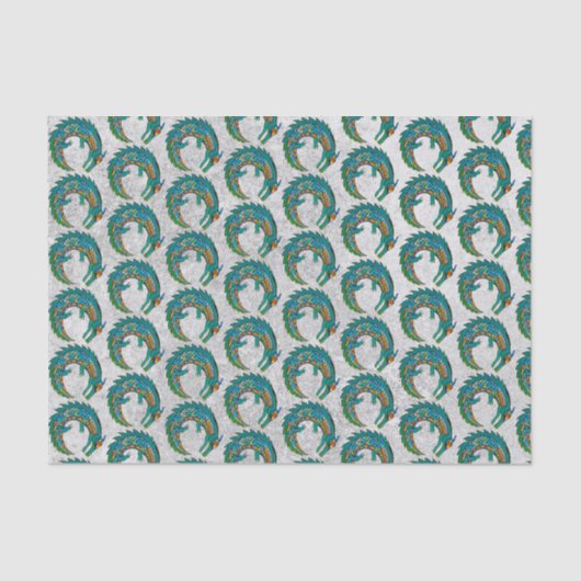 トライバルアリゲーターアート 薄葉紙 (正面)