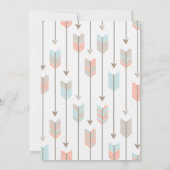 トライバルアローズブライダルシャワー招待 招待状 (裏面)