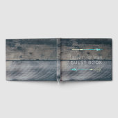 トライバルアローズ男の赤ちゃん素朴ウッドベビーシャワー ゲストブック (全面)