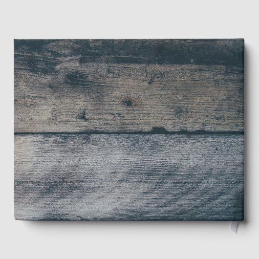 トライバルアローズ男の赤ちゃん素朴ウッドベビーシャワー ゲストブック (裏面)