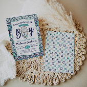 トライバルアローズ赤ちゃんシャワー招待状、それは男の子だ 招待状