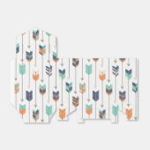 トライバルアローブルーオレンジグリーンお願いボックス フェイバーボックス (折り畳みなし)