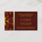 トライバルアースエコファッションアート名刺 名刺 (裏面)