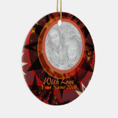 トライバルアースファミリーフォトオーナメント セラミックオーナメント (右)