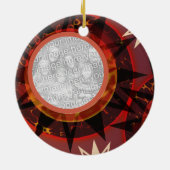 トライバルアースファミリーフォトオーナメント セラミックオーナメント (裏面)