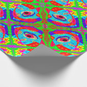 トライバルアートインスパイアデザインアボリジナル ラッピングペーパー (角)