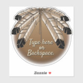 トライバルアートステッカーのパーソナライズ・ファースト・ネーションデカール シール (シート)