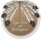 トライバルアートステッカーのパーソナライズ・ファースト・ネーションデカール シール (正面)