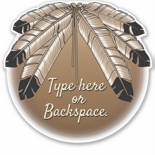 トライバルアートステッカーのパーソナライズ・ファースト・ネーションデカール シール (正面)