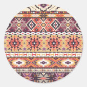 トライバルアートステッカー ラウンドシール (正面)