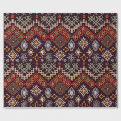 トライバルアートボホのシームレスな模様 ラッピングペーパー (フラット)