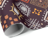 トライバルアートボホのシームレスな模様 ラッピングペーパー (ロールコーナー)