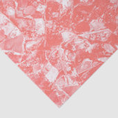 トライバルアートヴィンテージコーラルホワイトピンクテクスチャデザイン 薄葉紙 (詳細)