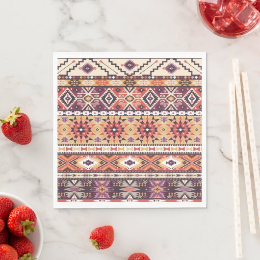 トライバルアート紙ナプキンス スタンダードランチョンナプキン (インサイチュ)