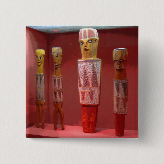 トライバルアートCB 缶バッジ (正面)