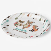 トライバルウッドランドアニマルズボホアロー紙プレート ペーパープレート (アングル)