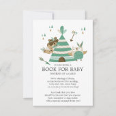 トライバルウッドランドワイルドワンベビーシャワーベビー 招待状 (正面)