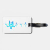 トライバルウミガメ心拍EKG ラゲッジタグ (裏面横)