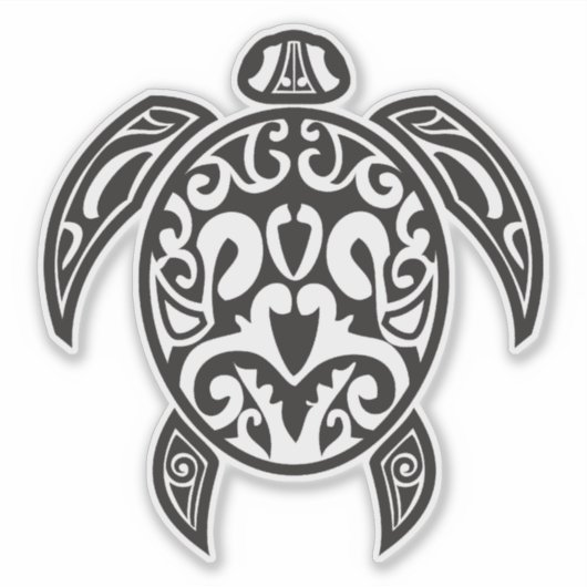 トライバルウミガメ シール (正面)
