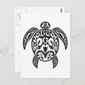 トライバルウミガメ ポストカード (正面/裏面)