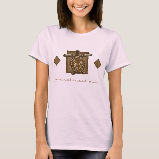 トライバルウミガメ Tシャツ (正面)