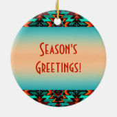 トライバルウルフセラミックオーナメント セラミックオーナメント (裏面)