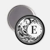 トライバルウルフモノグラム マグネット (正面/裏面)