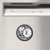 トライバルウルフモノグラム マグネット (インサイチュ (食洗機))