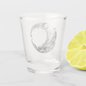 トライバルウルフ – シェーディング ショットグラス (裏面)