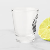 トライバルウルフ – シェーディング ショットグラス (左)