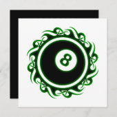 トライバルエイトボール 招待状 (正面/裏面)