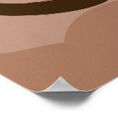 トライバルエレガントスワールタトゥースタイル ポスター (角)