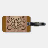 トライバルエレガントスワールタトゥースタイル ラゲッジタグ (裏面横)