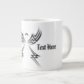 トライバルエンジェルカスタムマグ ジャンボコーヒーマグカップ (正面右)