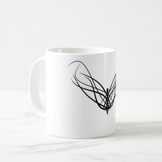 トライバルエンジェルマグ コーヒーマグカップ (正面左)