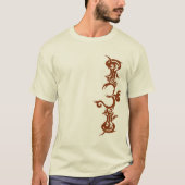 トライバルオウムTシャツon Light Shirts Tシャツ (正面)
