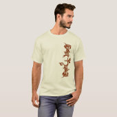 トライバルオウムTシャツon Light Shirts Tシャツ (正面フル)