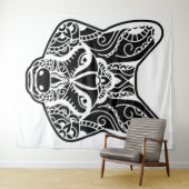 トライバルオオカミ タペストリー (インサイチュ(横))