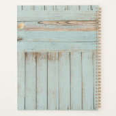 トライバルオックススカル水彩ビーズ羽毛 プランナー手帳 (裏面)