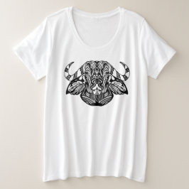 トライバルオックス プラスサイズTシャツ