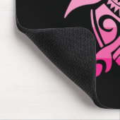 トライバルカメ乳がん認識度ハワイアンポール マウスパッド (コーナー)