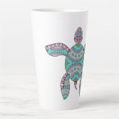 トライバルカメ カフェラテマグ (正面)