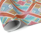 トライバルカラースキーム – 先住民毛布スタイル ラッピングペーパー (ロールコーナー)