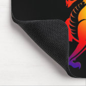 トライバルカラードラゴンパーソナライズされたマウスパッド マウスパッド (コーナー)
