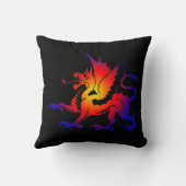 トライバルカラードラゴン装飾用クッションII クッション (裏面)